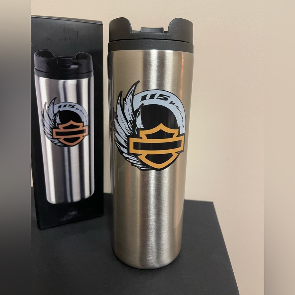 NEW in box Harley-Davidson 115th Anniversary travel mug